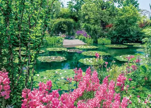 EPOCH 500 Piece Jigsaw Puzzle Beautiful Gardens of the World Garden x Glue Included Spatula Included Score Ticket Included EPOCH Flower/Garden Monet s
