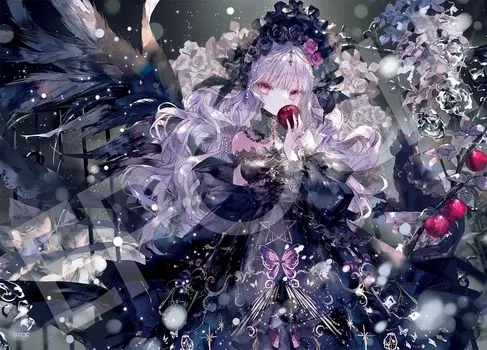 EPOCH 500 Piece Jigsaw Puzzle Illustration/Art Fantastic Art/Onineko Night Wizard (38 x 53cm) 07-460s with glue and spatula with score ticket EPOCH