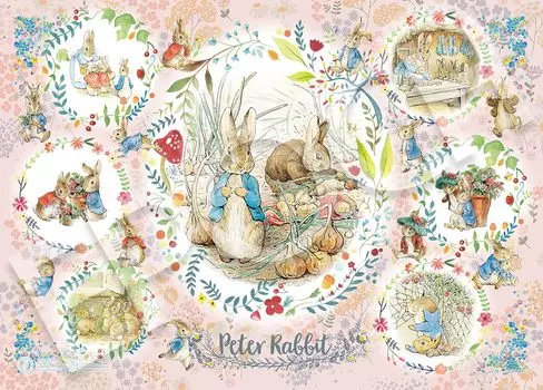 EPOCH 500 Piece Jigsaw Puzzle Peter Rabbit Peter Rabbit™ Collection 2 (38 x 53cm) 06-707s with glue and spatula with score ticket EPOCH