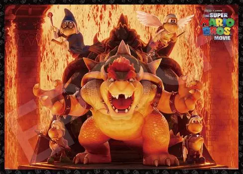 EPOCH 500 piece jigsaw puzzle Super Mario Bowser World x with glue and spatula with score ticket EPOCH (38 53cm) 06-523s