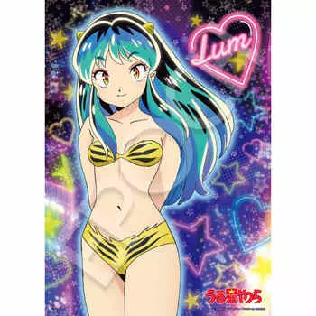 EPOCH 500 Piece Jigsaw Puzzle Urusei Yatsura Cute! Ram (38 x 53cm) 07-462s with glue and spatula with score ticket EPOCH