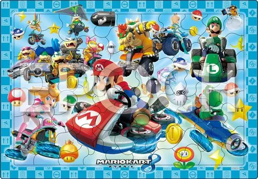Epoch [Apollo Picture Puzzle] Mario Kart 8 85 Piece Puzzle for Children 25-224 ST Mark Certification Includes Cleaning Bag Ages 5 and Up Toy EPOCH