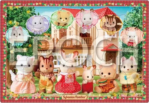 EPOCH [Apollo Picture Puzzle] Sylvanian Families 35-Piece Puzzle (Ages 4 and Up, ST Mark Certified) Includes Cleaning Bag