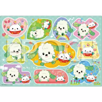 EPOCH [Apollo Picture Puzzle] Wan Wan and Popo Various Shapes 10 Piece Puzzle for Children 25-295