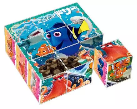 Epoch Finding Dory 9 Frame Puzzle для детей с игрушкой для детей от 2 лет и старше EPOCH [Cube Puzzle] 13-103 Tray,