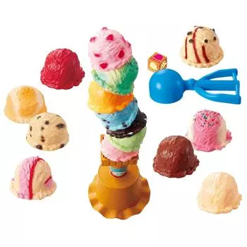 EPOCH Ice Cream Tower Сертифицированная игрушка ST Mark для детей от 4 лет и старше Количество игроков: от 1 до 4 EPOCH +3