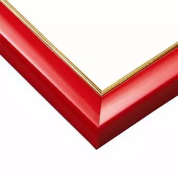 Epoch [Made in Japan] Wooden Puzzle Frame Gold Line Shine Red (18.2 x 25.7cm, No. 1-Bo, B5 Size) UV Protection