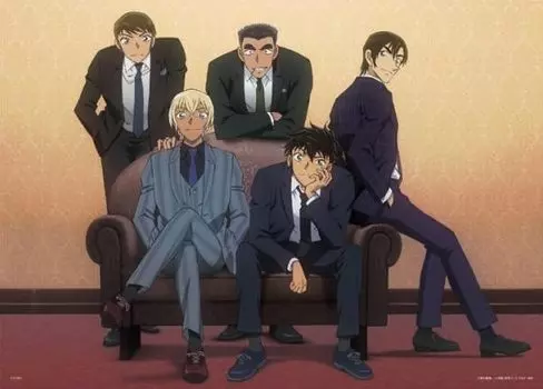 Epoch Пазл Детектив Конан Группа Полицейской академии x 53 с и билетом для подсчета очков 500 деталей (38 см) клей 07-469s, шпатель,