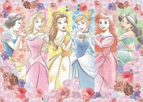 EPOCH Пазл Disney Flower Blossom x из 500 деталей с клеем и шпателем, с декоративными деталями EPOCH (38 53см) 74-001