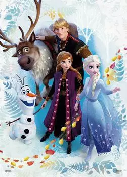 EPOCH Пазл Disney Frozen Journey x из 500 деталей с клеем и шпателем, с декоративными деталями EPOCH (38 53см) 74-012
