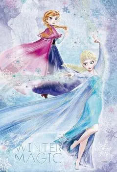 EPOCH Пазл Disney Icy Blast x из 300 деталей с клеем и шпателем, с декоративными элементами EPOCH (26 38см) 73-002