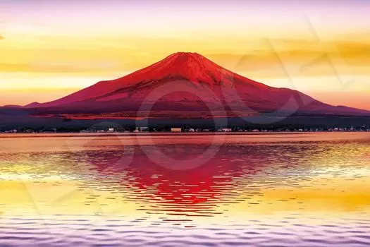 Epoch Пазл из 1000 деталей Shining Golden Cloud Red Fuji (50x75cm) 09-035 с клеем и шпателем с купоном EPOCH