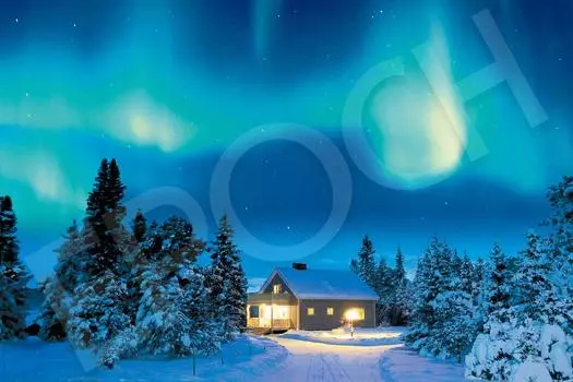 EPOCH Пазл из 1000 деталей Заморский пейзаж Таинственная ночь Аврора Швеция x с клеем и шпателем с очками EPOCH (50 75см) 09-014с