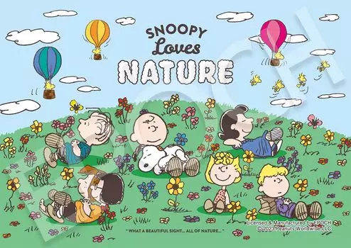Epoch Пазл из 108 деталей PEANUTS Snoopy Love Nature x с клеем и шпателем с очками EPOCH (18.2 25.7см) 03-093