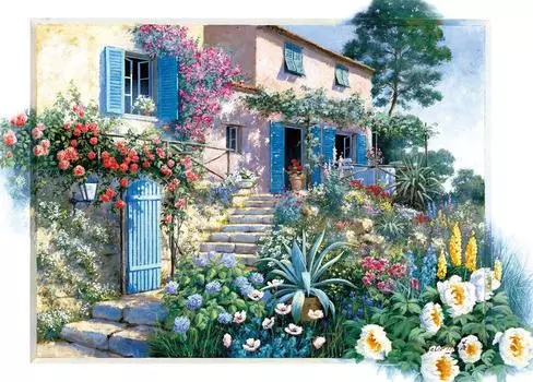 Epoch Пазл из 2000 элементов, Super Master EX, восхождение по лестнице из цветов.. Супер маленький кусочек (15,0 x 20,9 дюймов (38 х 53 см)