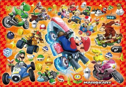 Epoch Picture Mario Kart 75 деталей пазла для детей Сертификация ST Mark Включает мешок для чистки Возраст от 5 лет и старше Игрушка EPOCH [пазл Apollo] 25-225