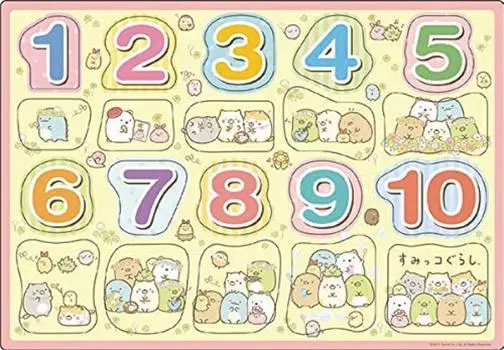 EPOCH Picture Sumikko Gurashi Suuji 35 деталей пазл с креплением для детей от 4 лет и старше Игрушка сертифицирована ST Mark [пазл Apollo] 25-139