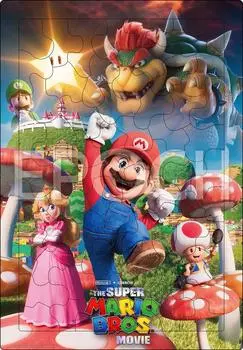 Epoch Picture The Super Mario Movie Пазл из 63 деталей для детей Сертификация ST Mark Включает мешок для чистки Возраст от 5 лет и старше Игрушка EPOCH [Головоломка Apollo]