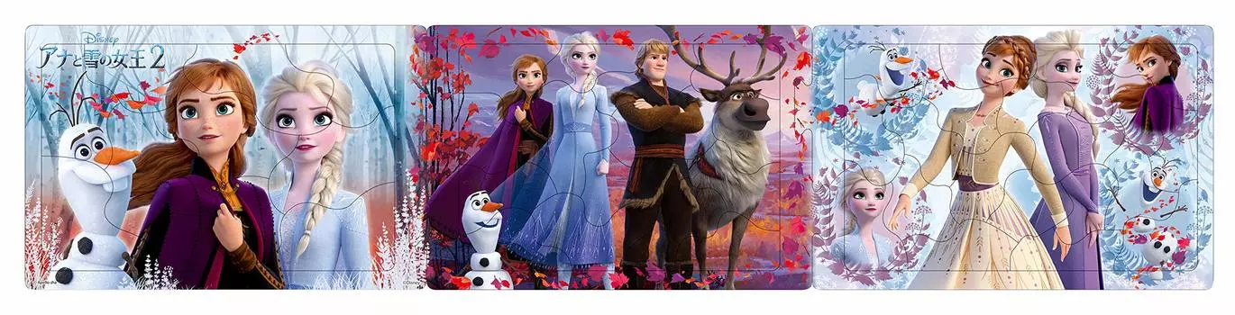 EPOCH Piece Puzzle для детей Frozen 2 Inspiration Brain Panorama 10+15+20 [Step Puzzle]