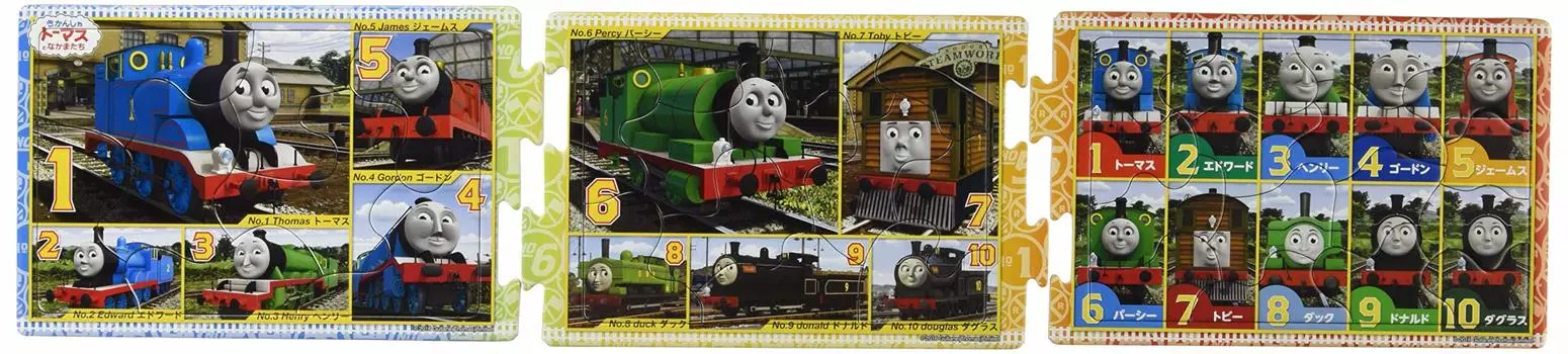 EPOCH Steps Panorama Thomas and Bankou Piece Puzzle для детей Сертификация ST Mark В комплекте с мешком для чистки Возраст от 3 лет и старше Игрушка EPOCH [Apollo s