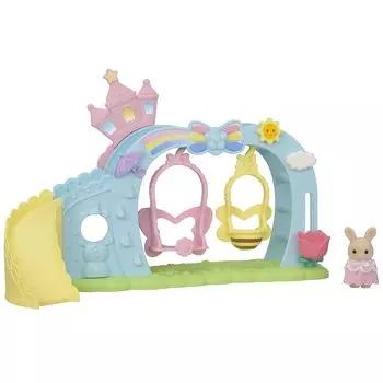 EPOCH Sylvanian Families Домашнее игровое оборудование Качели Сертификация ST Mark Для детей от 3 лет и старше Игрушечный кукольный домик Sylvanian Families [Набор Nakayoshi] S-71