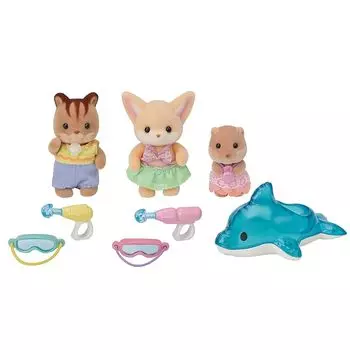 EPOCH sylvanian families Hoikuen [ Nakayoshi baby set -Water play- ] S-75 ST mark сертификация 3 года и старше игрушки кукольный дом Sylvanian