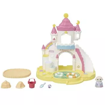 EPOCH Sylvanian Families Hoikuen Play Equipment ST Mark Certification For Ages 3 and Up Toy Dollhouse Sylvanian Families [Castle Osunaba/Pool Set]