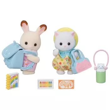 EPOCH Sylvanian Families House Baby Set ST Mark Certification Игрушка кукольный домик Sylvanian Families [Friendly -School-] S-73