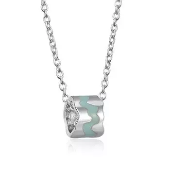 Epoxy enamel couple necklace, night glow fashion exquisite accessories gift