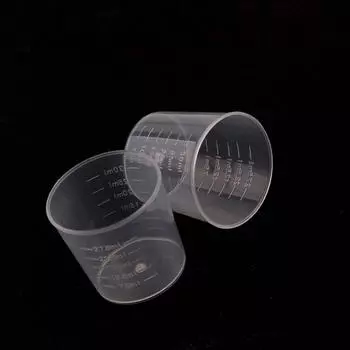 Epoxy Mixing Plastic Transparent Resin Container Graduated Cups Scale Cups Measuring Tool 20pcs
