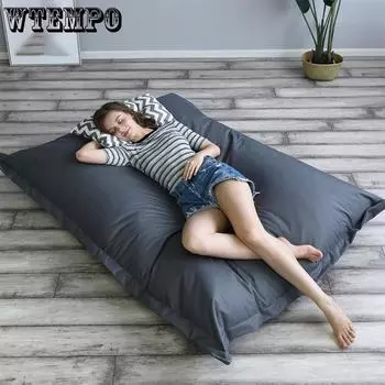 EPP квадратный чехол для дивана-мешка кресло-мешок ленивый диван-кресло кресло-мешок Bubble Sofa Tatami Мебель для гостиной синий