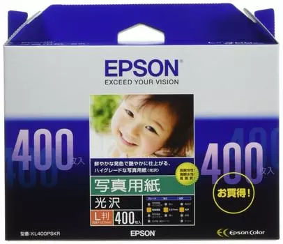 Epson Copy Paper Photo Paper Glossy 400 sheets L size KL400PSKR [item]