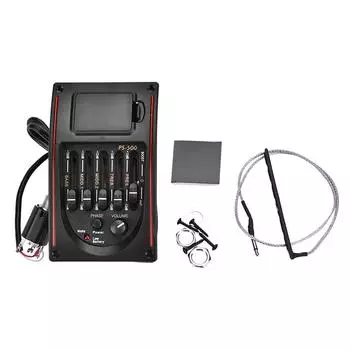 EQ PS500 5-полосный эквалайзер цифровой тюнер звукосниматель для акустической гитары
