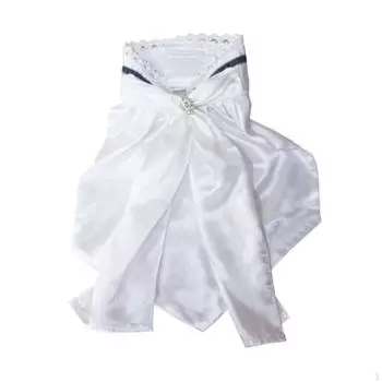 Equestrian Suit Collar Bow Tie High False Versatile Stylish Adjustable Fit Gift Stand Blue