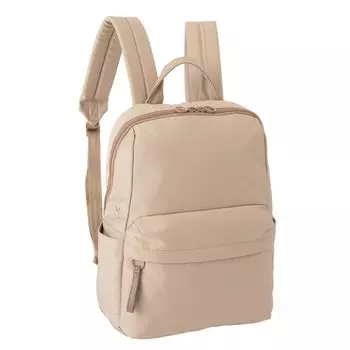 Equipped with Bottle Back Key Hook Included Beige H33 x W25 x D11cm [World Traveler] Women s Rucksack, Lightweight, Holder, Mesh, [Mira] No.17533