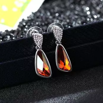 Er-00057 Подлинные австрийские хрустальные украшения, посеребренные современные женские серьги 2022 Y2k, ювелирные изделия, подарок на день матери