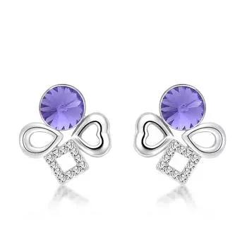 Er-00102 Подлинные австрийские хрустальные украшения, посеребренные современные женские серьги 2022 Y2k, ювелирные изделия, подарок на день матери