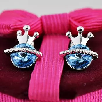 Er-00552 Подлинные австрийские хрустальные украшения, посеребренные современные женские серьги-короны, 2022 Y2k, ювелирные изделия, подарок на день матери