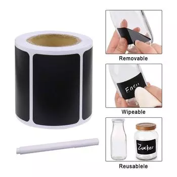 Стираемая светодиодная ручка для доски и этикетки, водонепроницаемая наклейка 120 шт./рулон, этикетки для банок, стираемая наклейка для доски, чернильный маркер