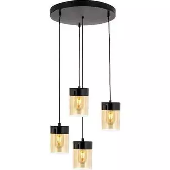 Eray Lighting Y7-3+1 4 шт. Круглая люстра из черного стекла