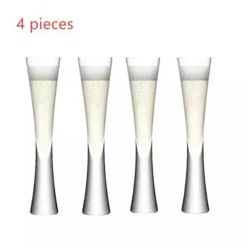 Ereganto Бокалы для шампанского Блестящие флейты Прозрачные бокалы Бокалы-тюльпаны для игристого вина Коктейльные для бара вечеринки подарка свадьбы Бокалы для игристого вина