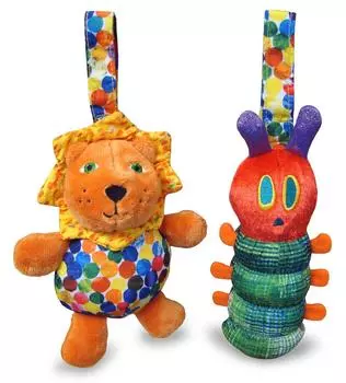 Eric Carle Chime Toy Caterpillar and Lion