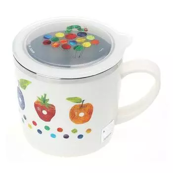 Eric Carle двойная чашка из нержавеющей стали с герметичной крышкой, белая, 1 шт.