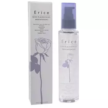 Erice ROSE PLACENTA GEL BRIGHTENING гель B макияж стволовые клетки растения розы витамин C гиалуроновая кислота растительный отечественный 120 мл Все в одном [лосьон, эмульсия,