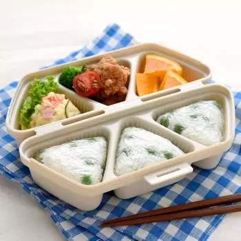 Ernest Onigiri Case Lunch Box Dishes Onigiri Mold Onigiri Kit Case Major Restaurant Favorite Brand Beige (Сторона ОК) (Легко и Мусубито) А-77371 бежевый