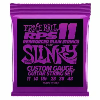 ERNIE BALL 2242 Струны для электрогитары RPS POWER SLINKY Усиленные простые струны Power Slinky [Подлинные] (11-48)