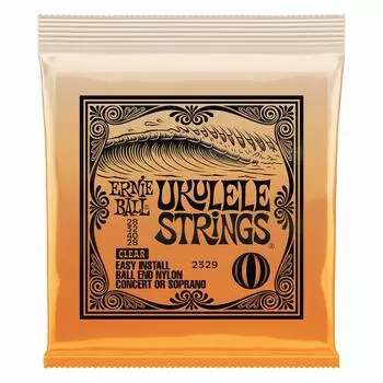 ERNIE BALL 2329 струны для укулеле нейлоновые струны для укулеле с шариком на конце нейлоновые прозрачные [оригинальный продукт]