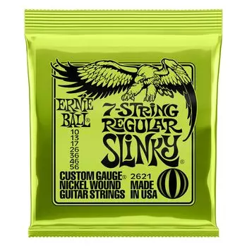 ERNIE BALL 2621 Струны для электрогитары 7 струн REGULAR SLINKY Regular Slinky [Подлинный продукт] (10-56) 7-СТРУННАЯ