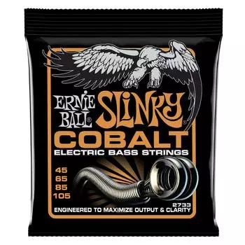 ERNIE BALL 2733 басовые струны COBALT HYBRID SLINKY BASS Cobalt Hybrid Slinky Bass [оригинальный продукт] (45-105)