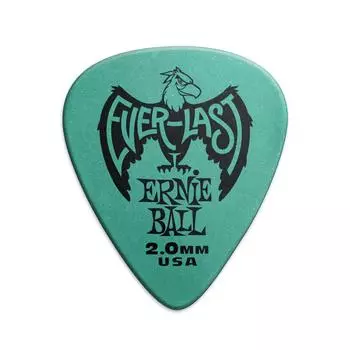 ERNIE BALL 9196 Guitar Pick TEAL EVERLAST Teardrop Delrin Teal 12 Pieces Pack [Genuine Product] 2.0mm